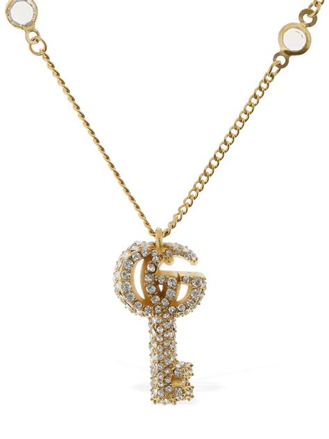 gucci double g key necklace